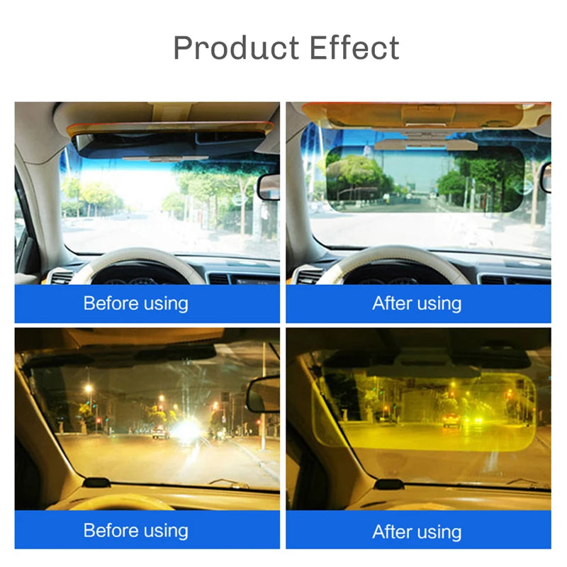Day/Night Anti-Glare Car Sun Visor Clip