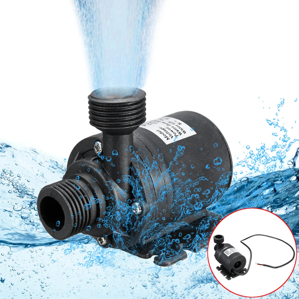 Pumping H2O: Easy & Efficient Ultra Quiet Water Pump Mini DC 12V 19W 800L/h